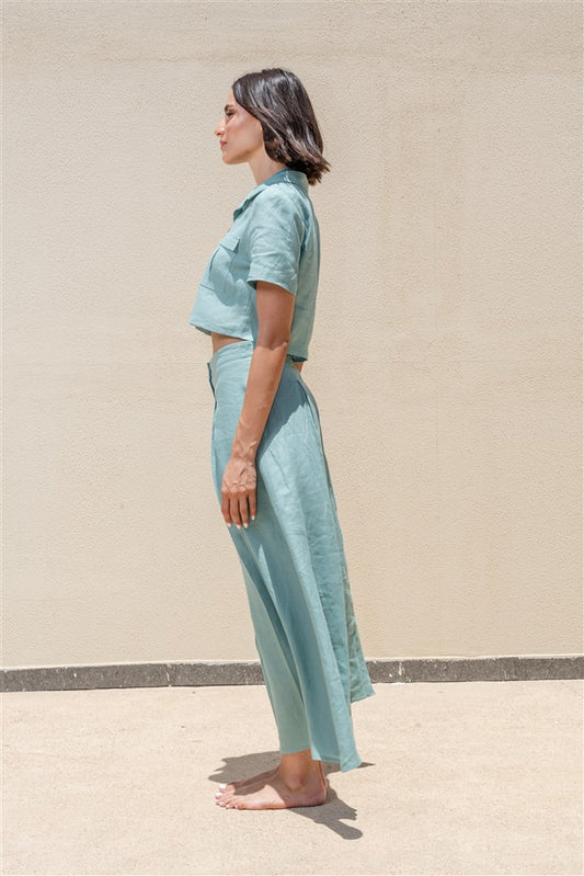 Midi Pleated Skirt