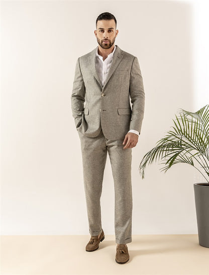 Trouser Slim Linen Cotton