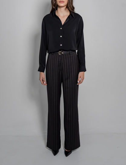 High Waisted Wide Leg Trousers